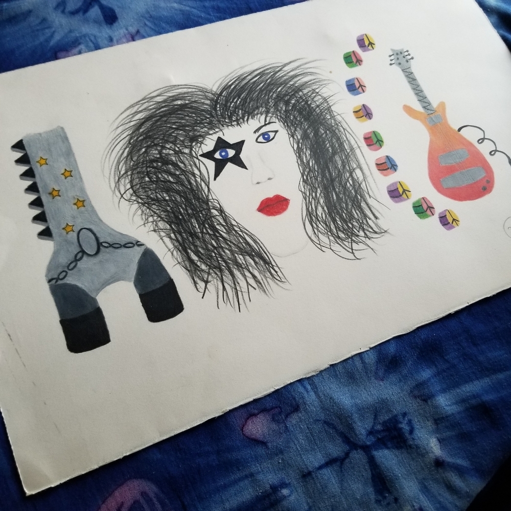 KISS Band Vintage Comic Book Paul Stanley Wall Decor Rock and Roll 90s Nostalgia